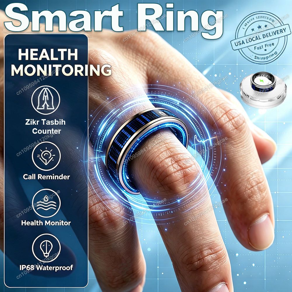 Smart Ring Health - Smart Ring with Dynamic Display Screen