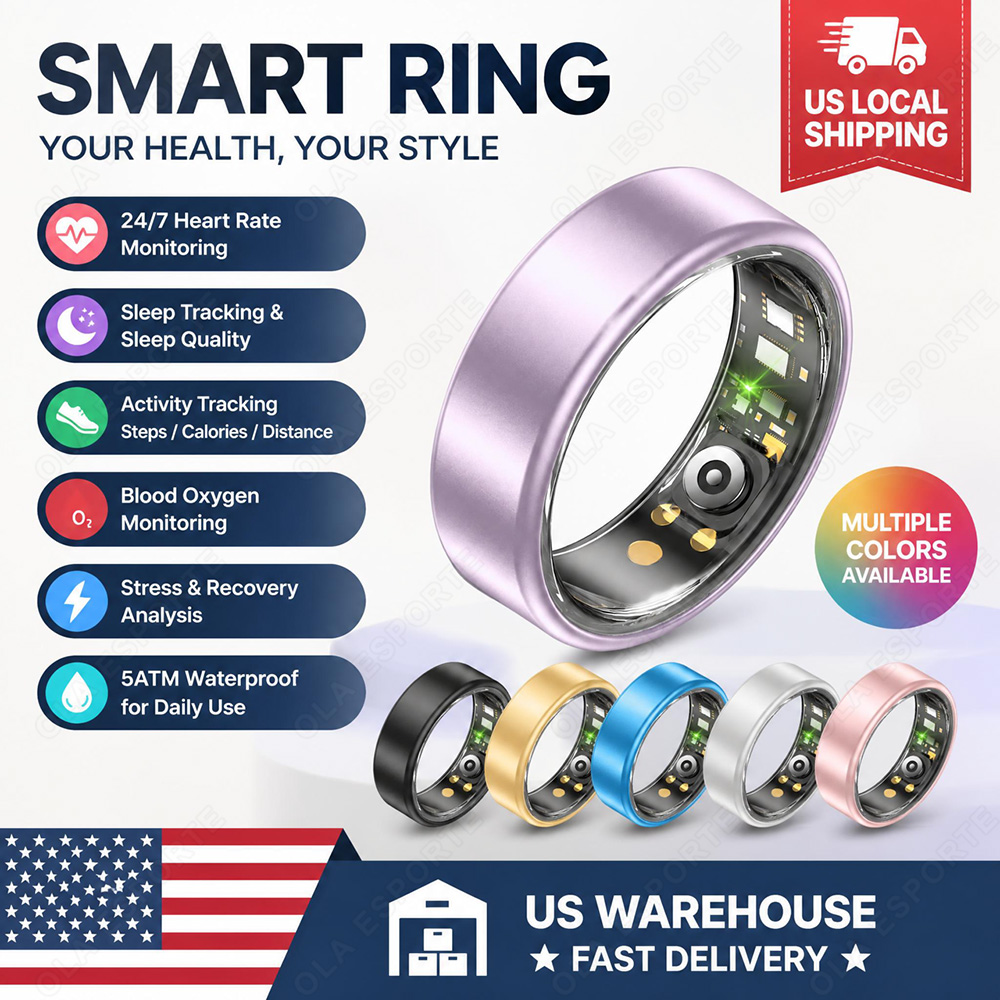 Smart Ring Health - New Multifunctional Smart Ring: Heart Rate,