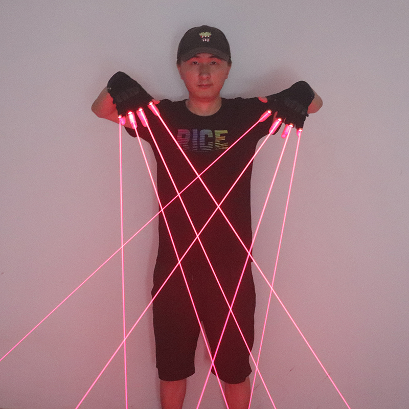 650nm Red Laser Gloves Stage L - огляд і ціна Led Gloves Music