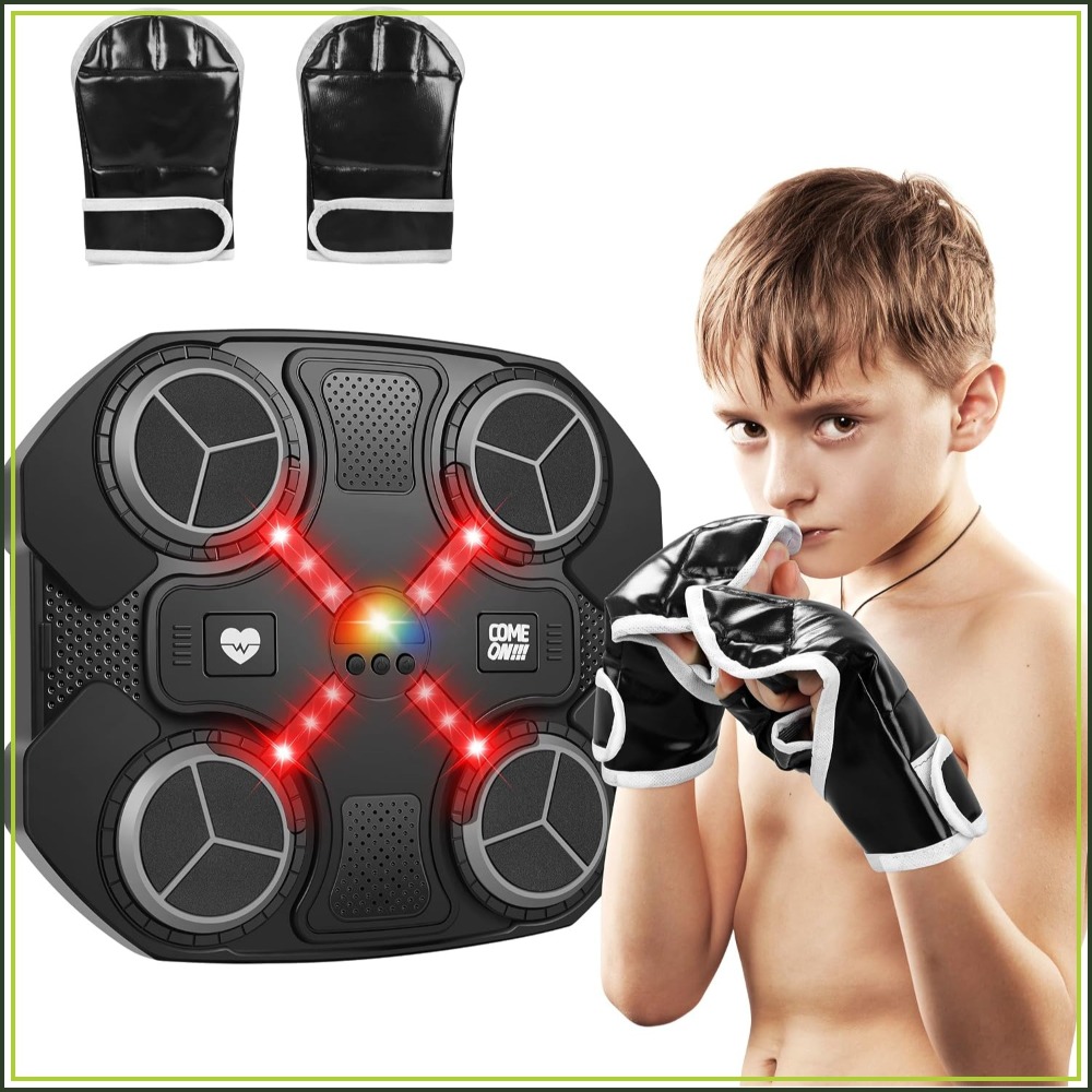 Smart Music Boxing Machine wit - огляд і ціна Led Gloves Music