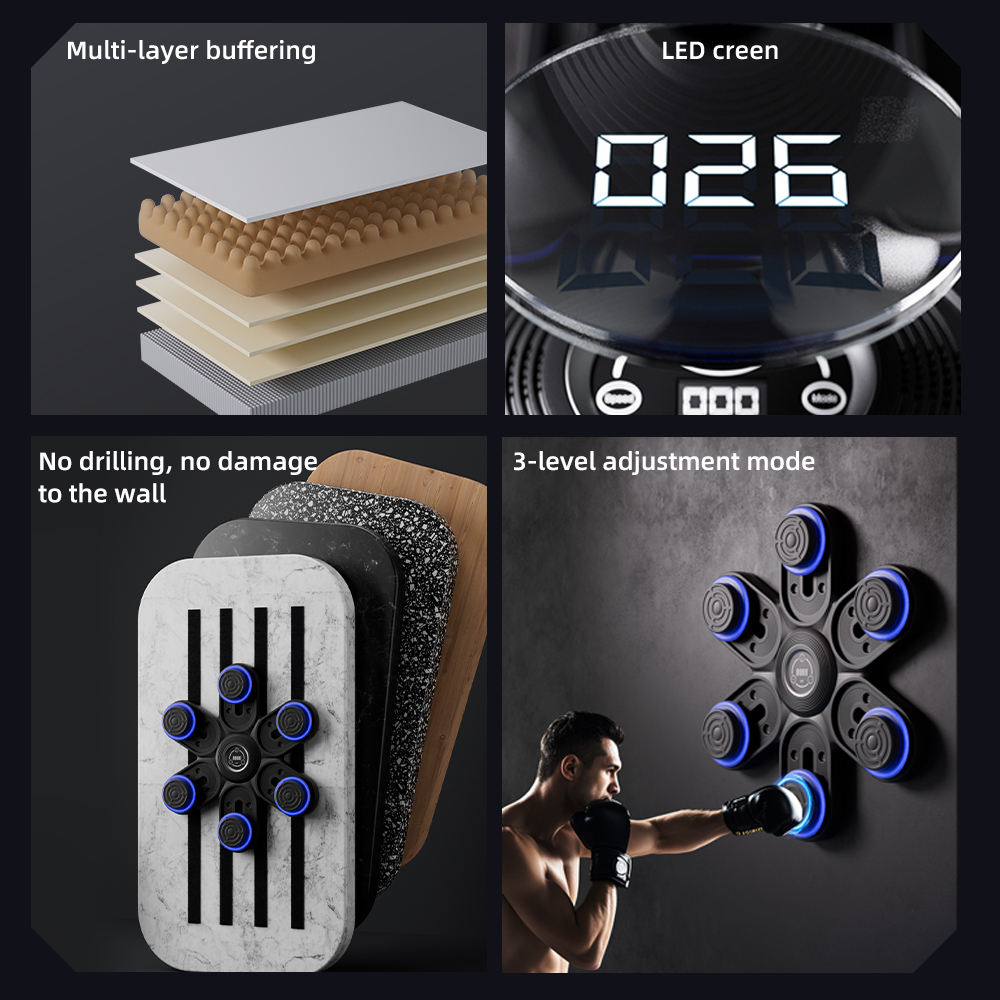 Boxing Machine 2026 New Smart  - огляд і ціна Led Gloves Music