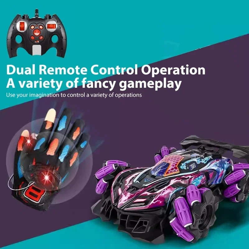 F2 RC Drift Car With Music Led - огляд і ціна Led Gloves Music