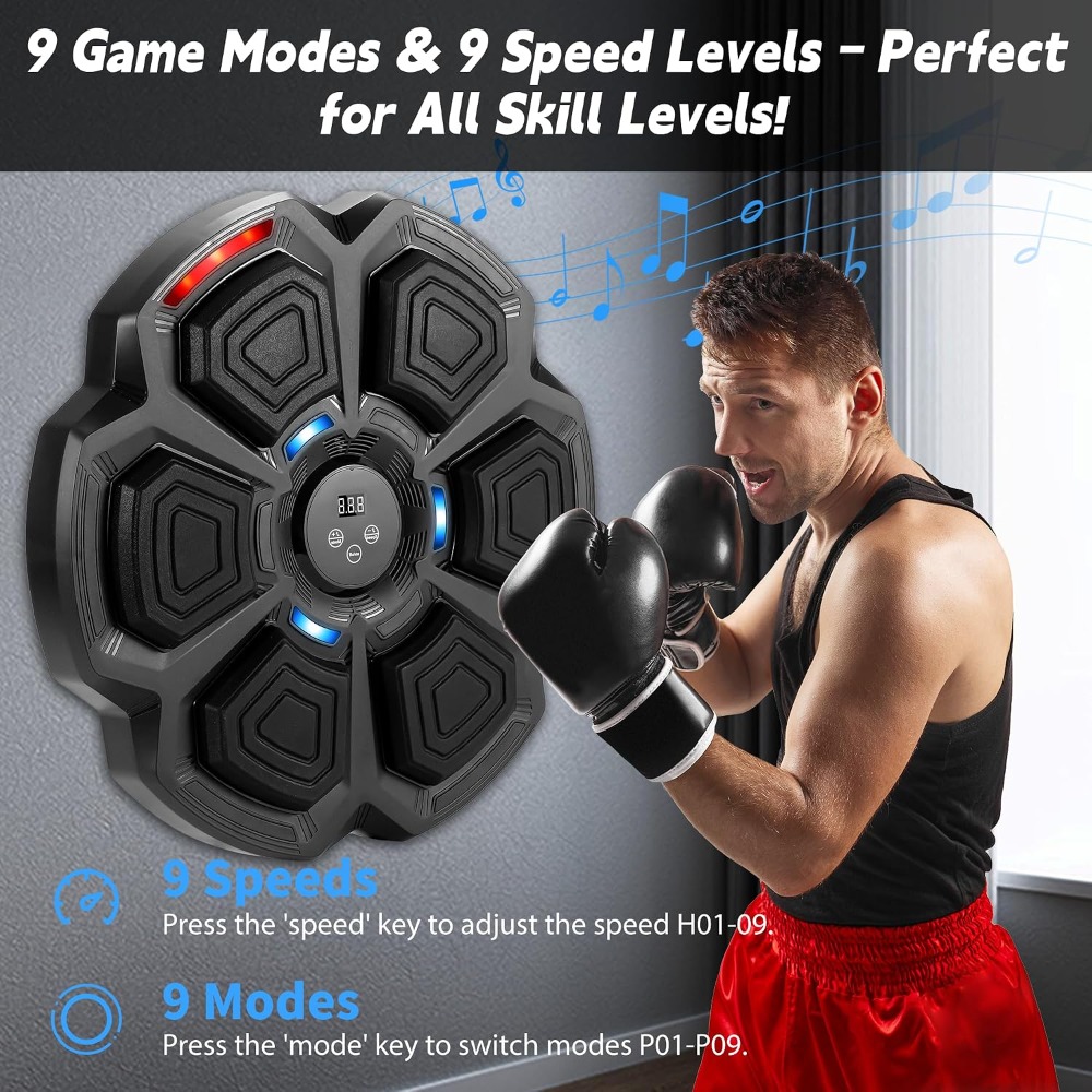 Interactive Music Boxing Machi - огляд і ціна Led Gloves Music