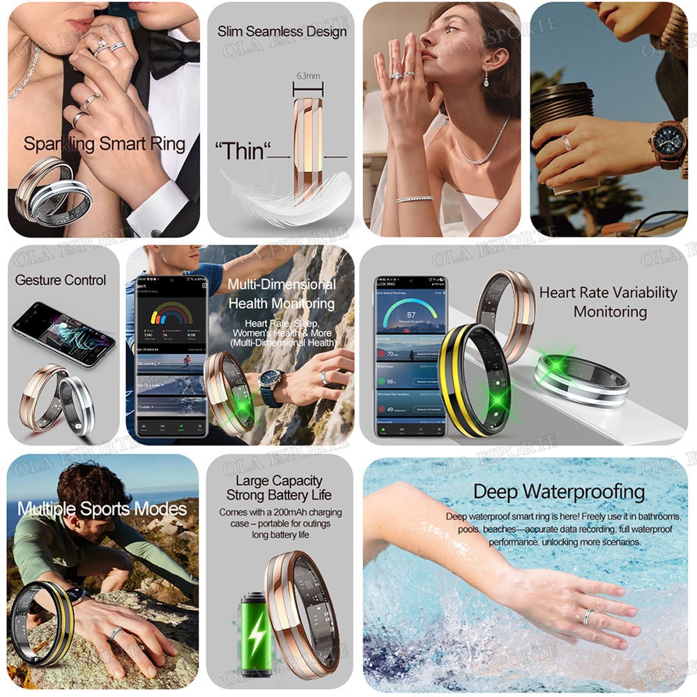 New Smart Ring Heart Rate Stre - огляд і ціна Smart Ring Health